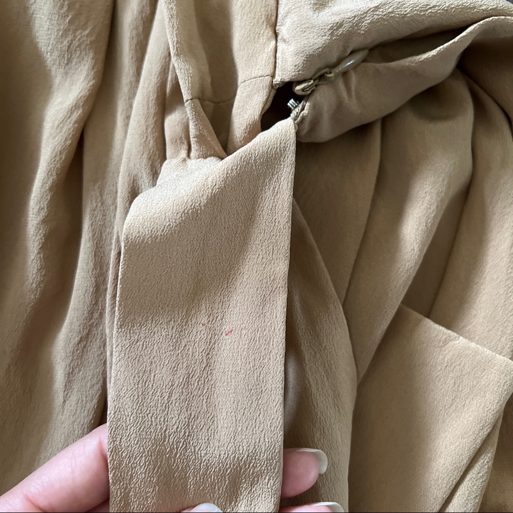 Chloe silk draped skirt. Designer camel coloured skirt xs small 36 - Picture 7 of 7